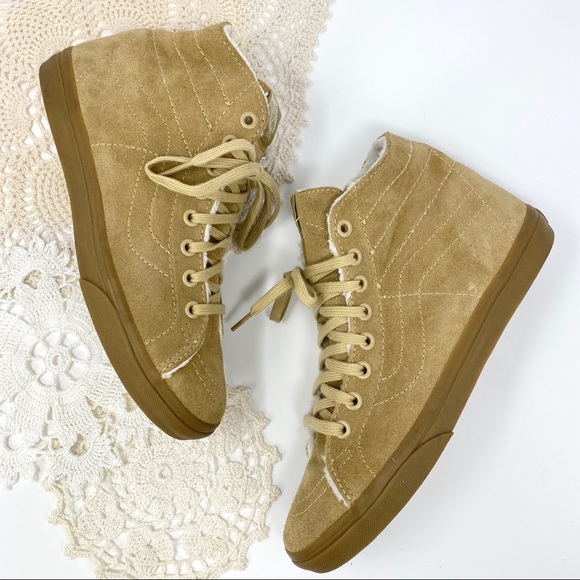 fleece lined high top vans